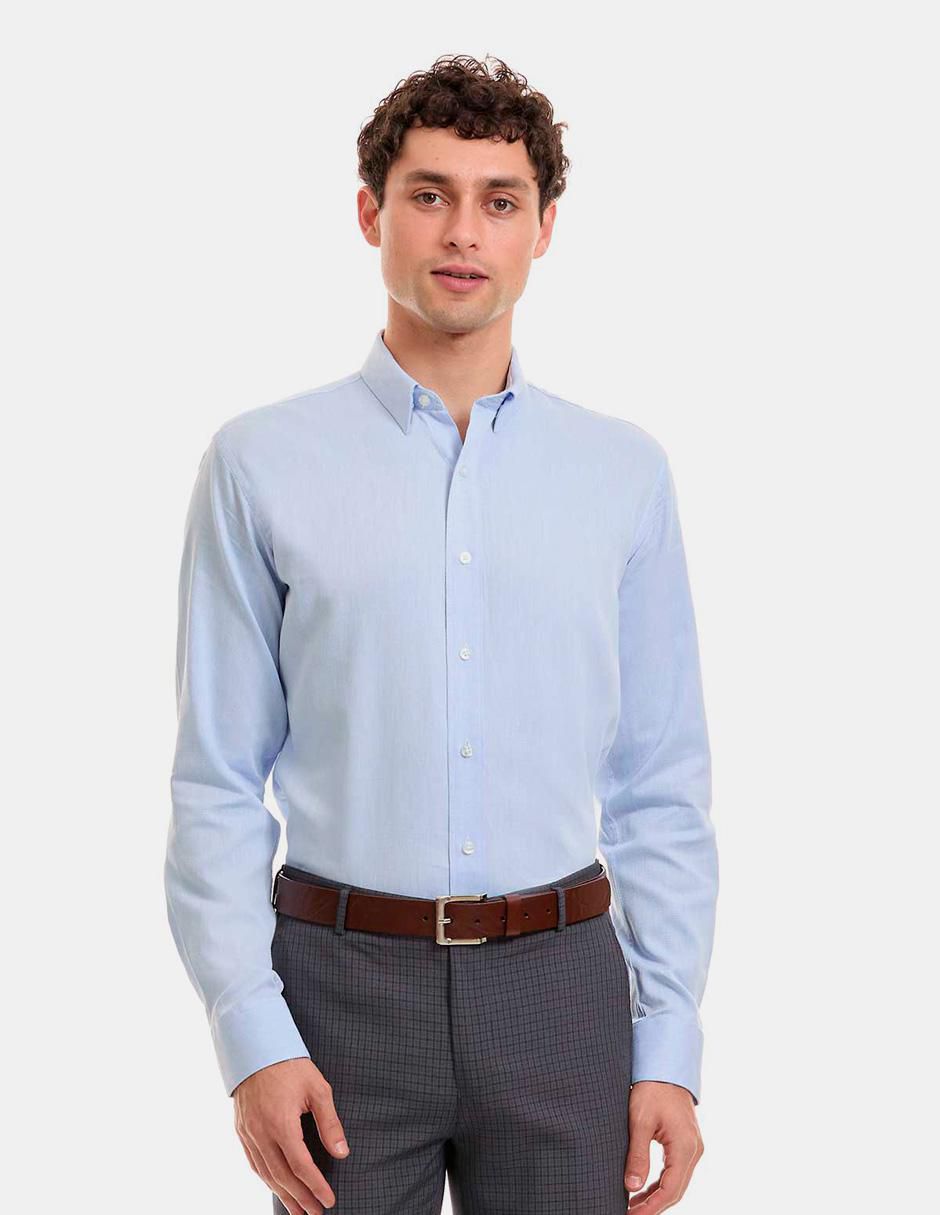 Camisa de vestir de algodón manga larga para hombre Camisa de vestir de algodón manga larga para hombre