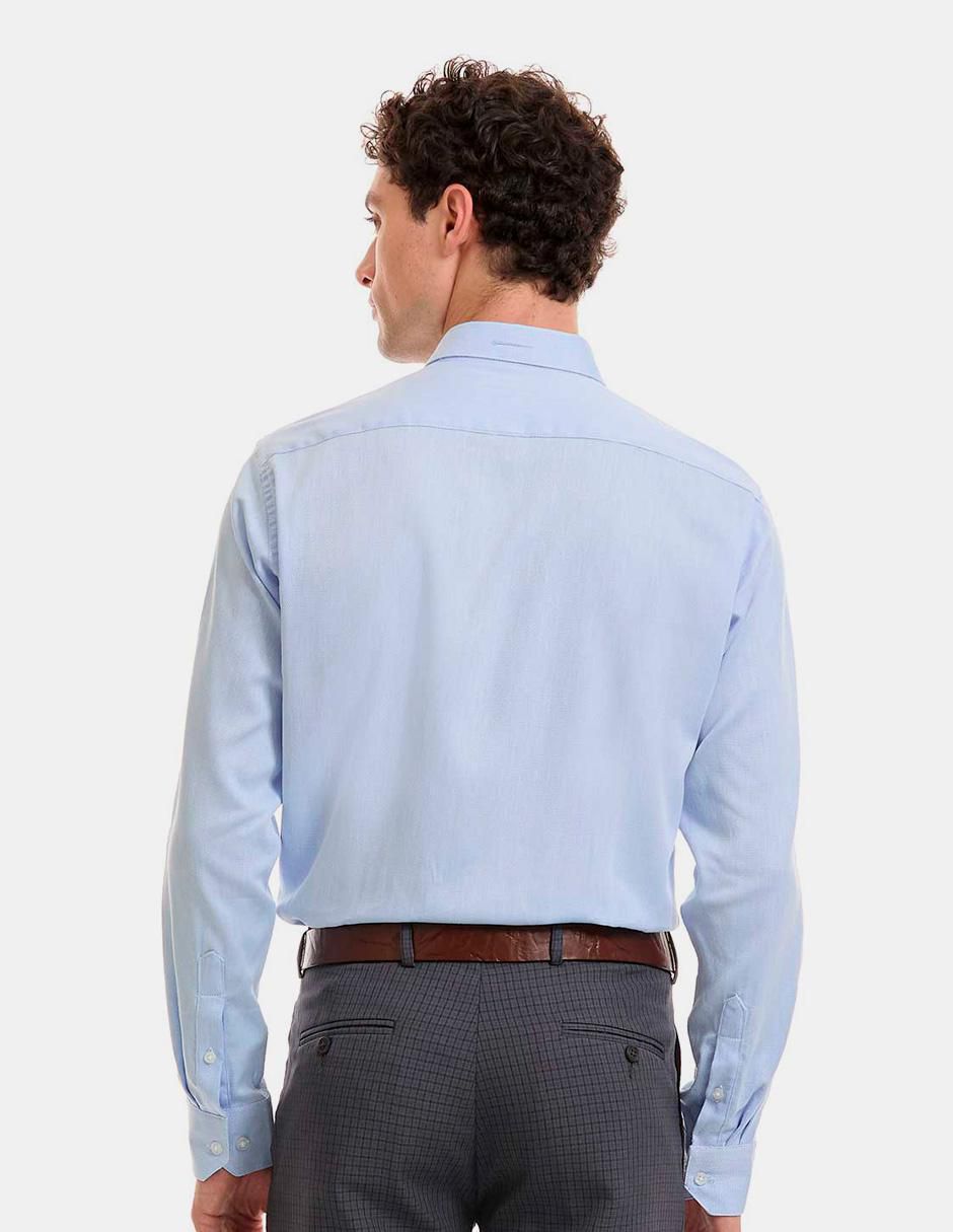 Camisa de vestir de algodón manga larga para hombre 5