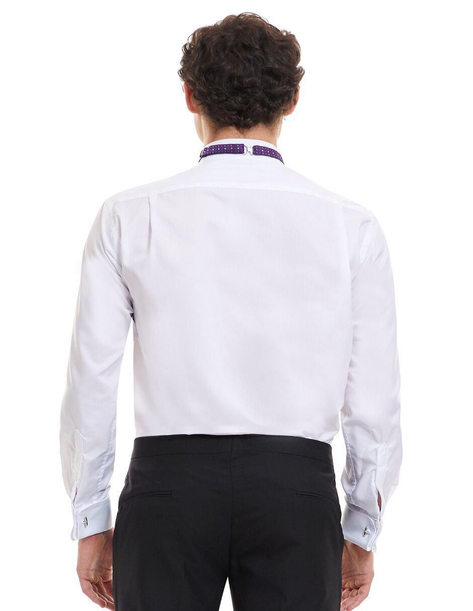 Camisa etiqueta manga larga para hombre 4