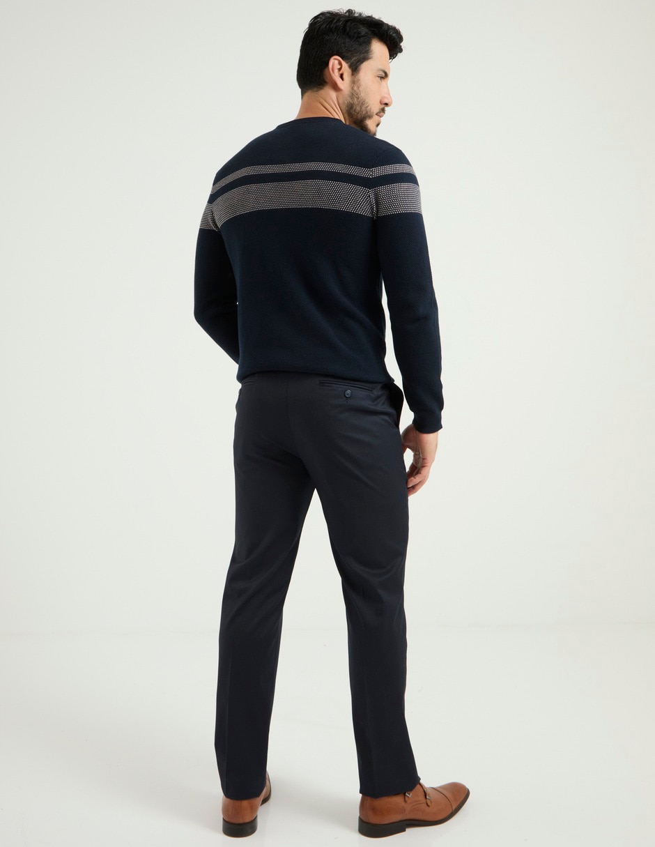 PANTALÓN JBE LISO., 40-34, AZUL MARINO