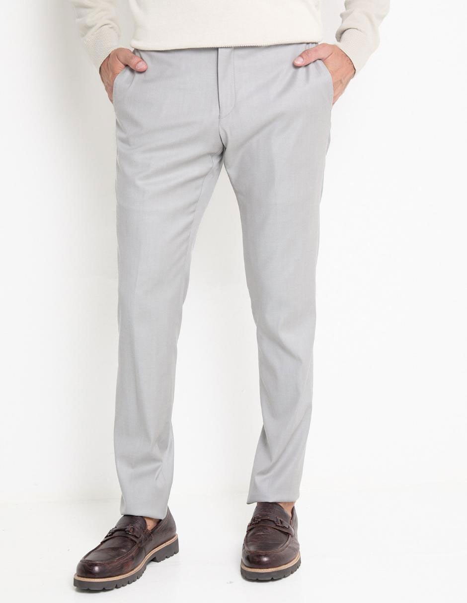 Pantalón de vestir slim de lana para hombre Pantalón de vestir slim de lana para hombre