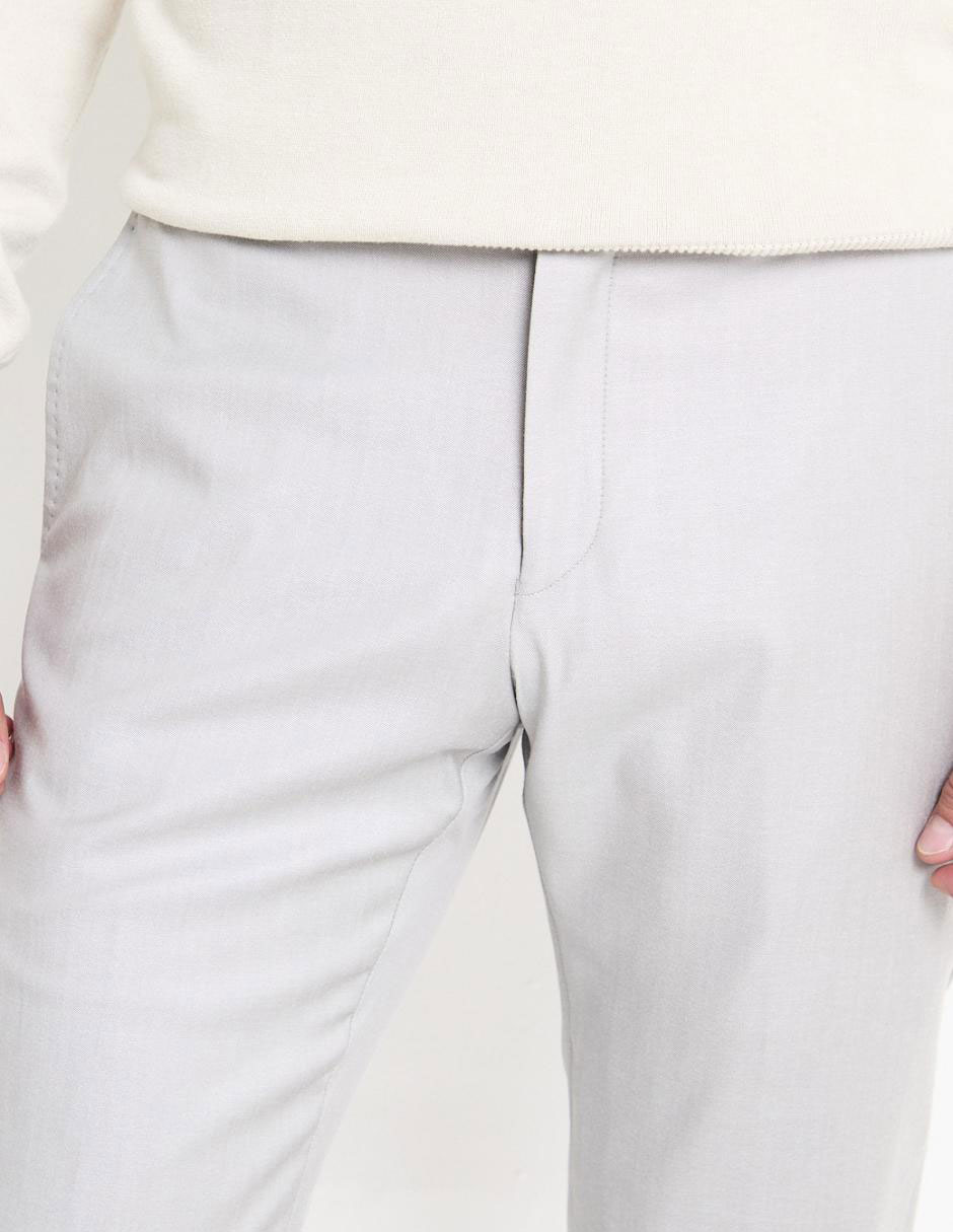 Pantalón de vestir slim de lana para hombre 4
