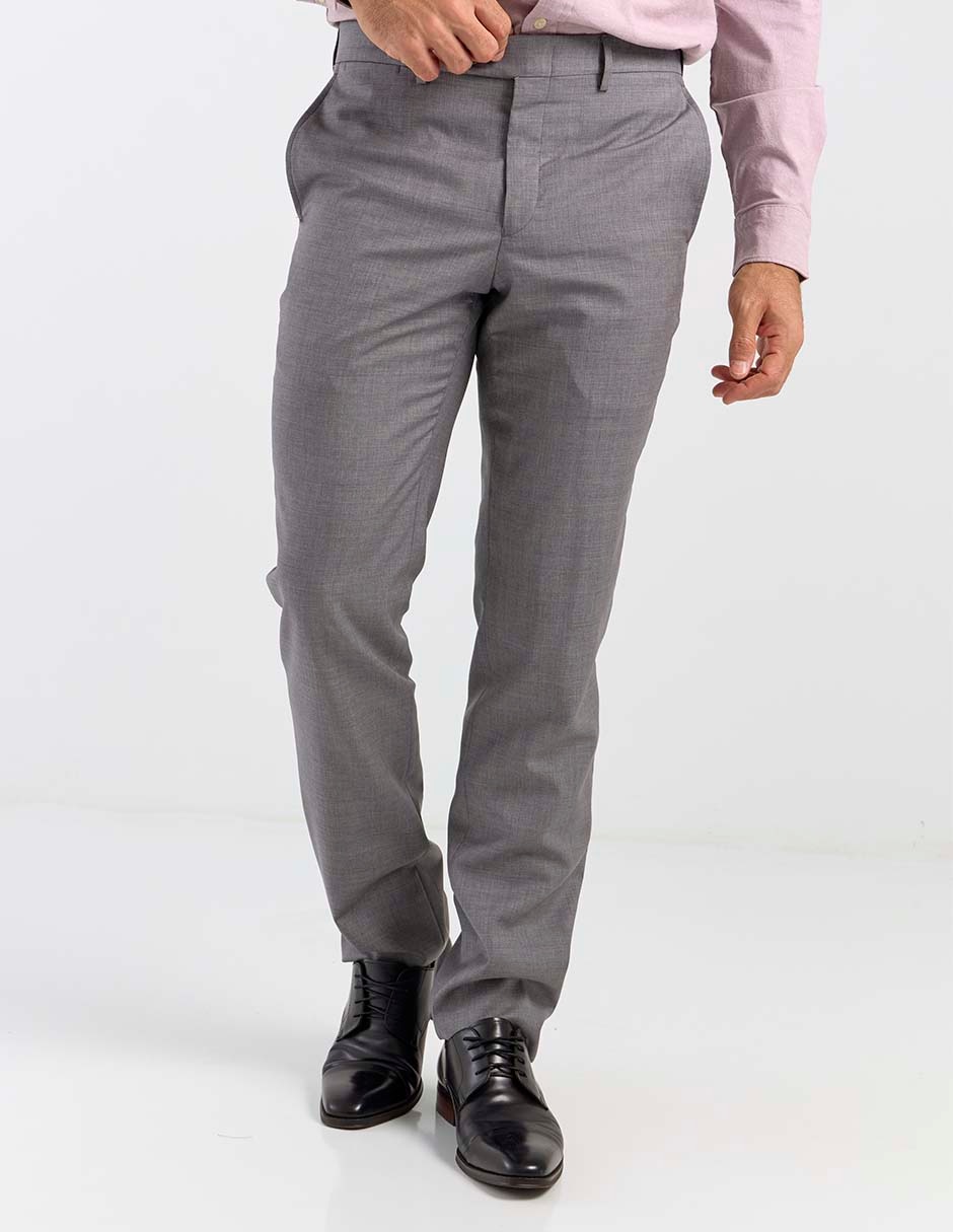 Pantalón de vestir regular de lana para hombre Pantalón de vestir regular de lana para hombre