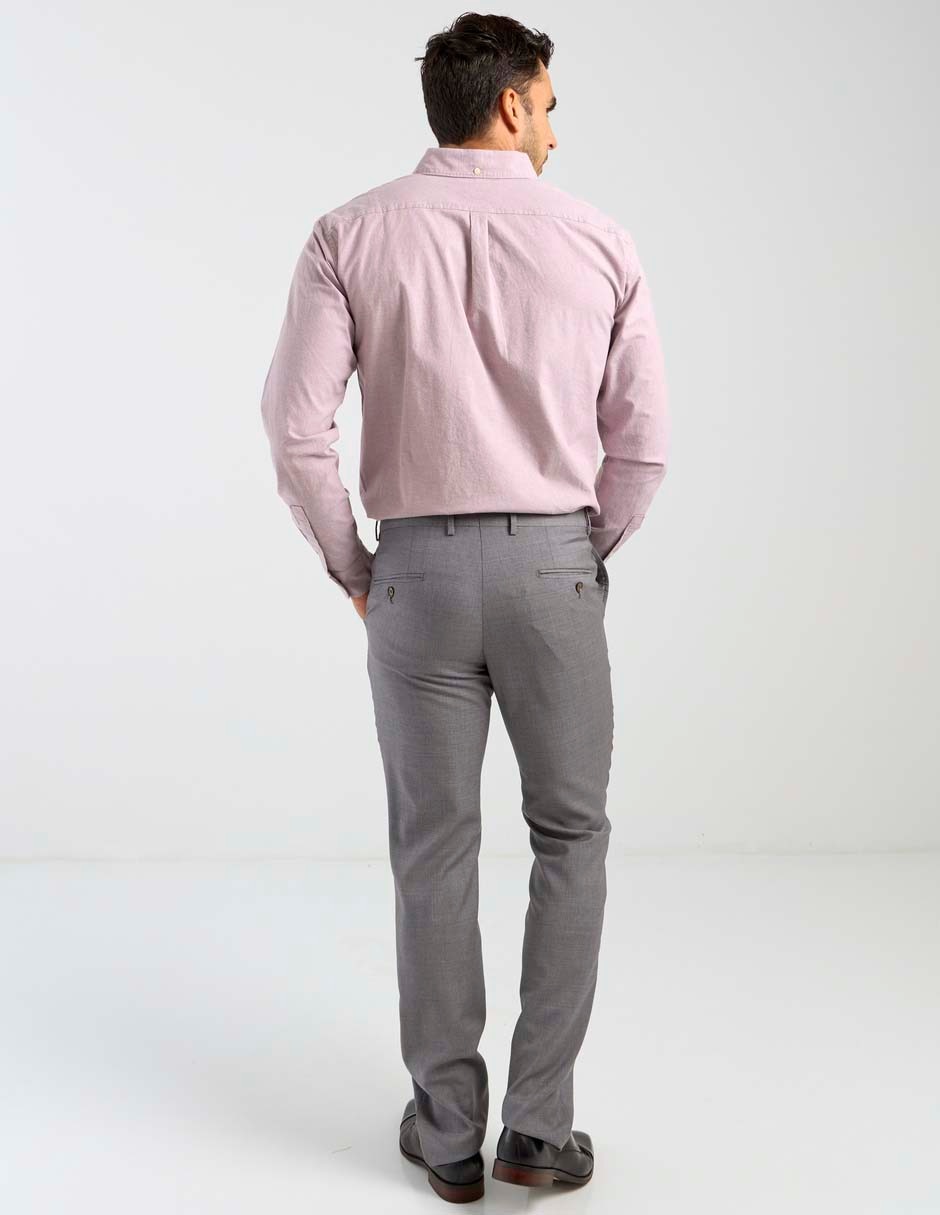 Pantalón de vestir regular de lana para hombre 2