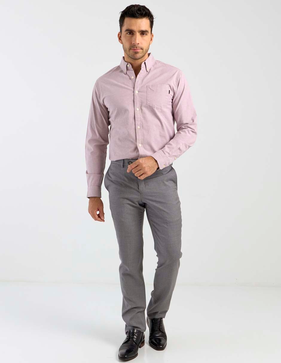 Pantalón de vestir regular de lana para hombre 3