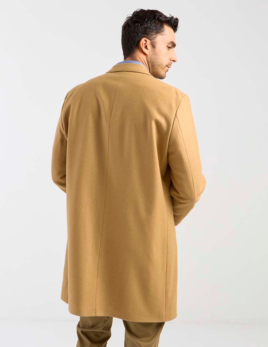 Abrigo de lana con bolsillos para hombre 2