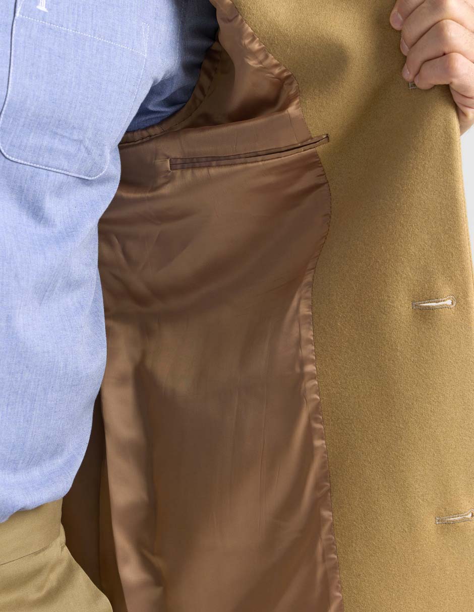 Abrigo de lana con bolsillos para hombre 5