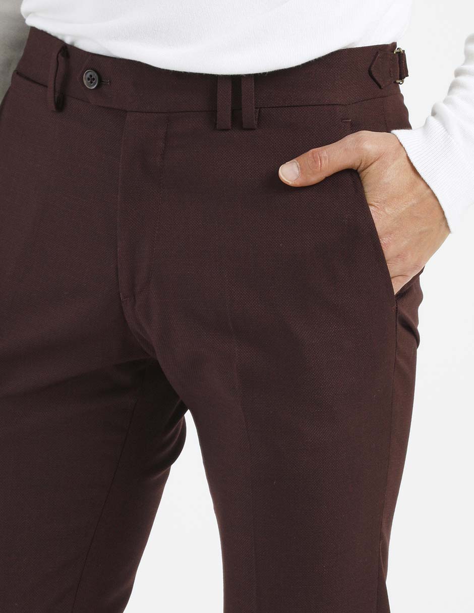 Pantalón business casual de vestir slim para hombre 4