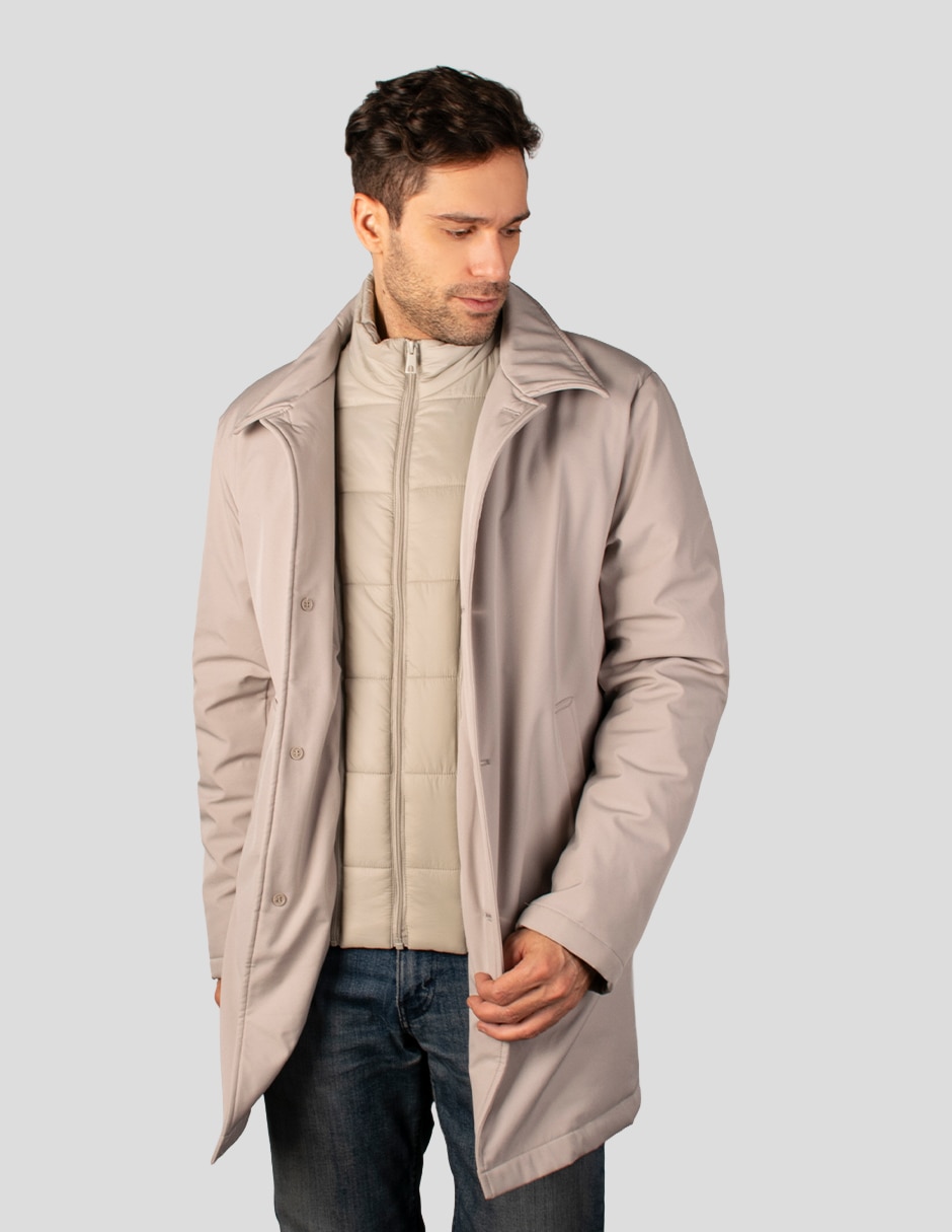 Abrigo capitonado para hombre