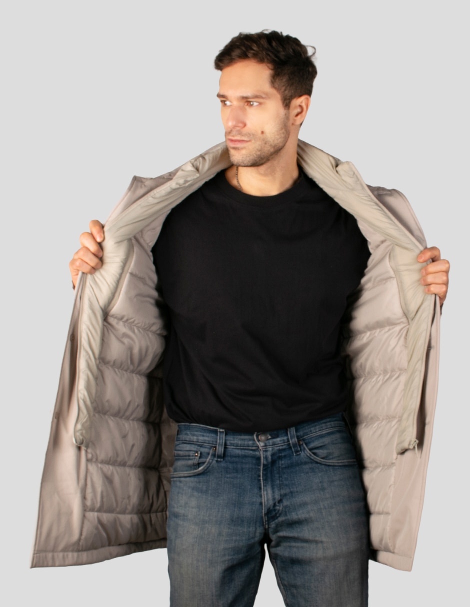 Abrigo capitonado para hombre