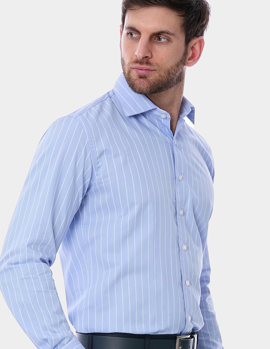 Camisa de vestir manga larga para hombre 4
