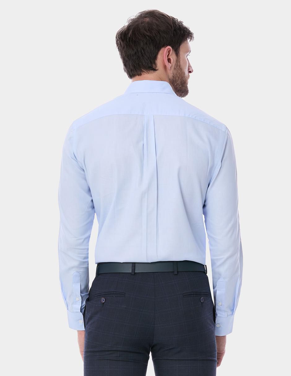 Camisa de vestir de algodón manga larga para hombre 2