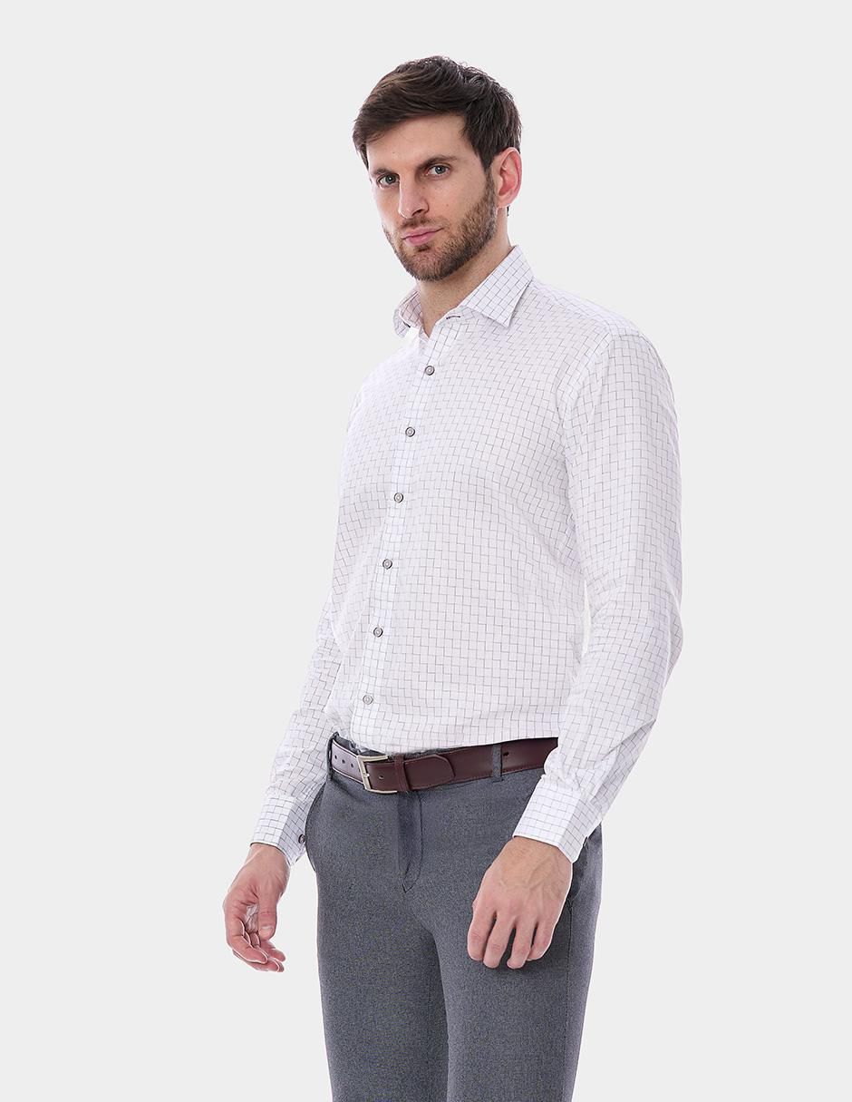 "camisa/sobrecamisa" formal vittorio forti "de" (si aplica) algodón "manga" larga "para hombre"
