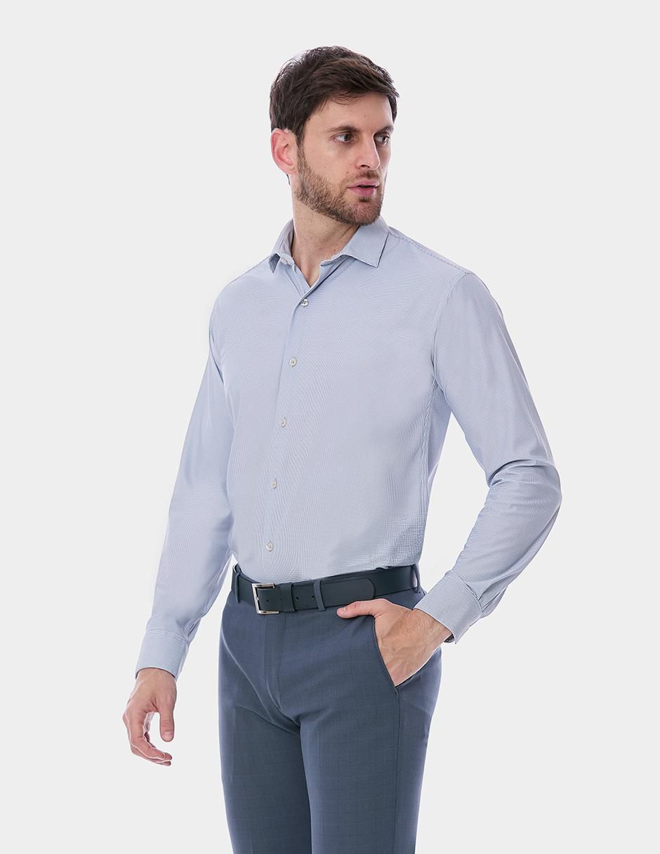Camisa de vestir Vittorio Forti manga larga para hombre