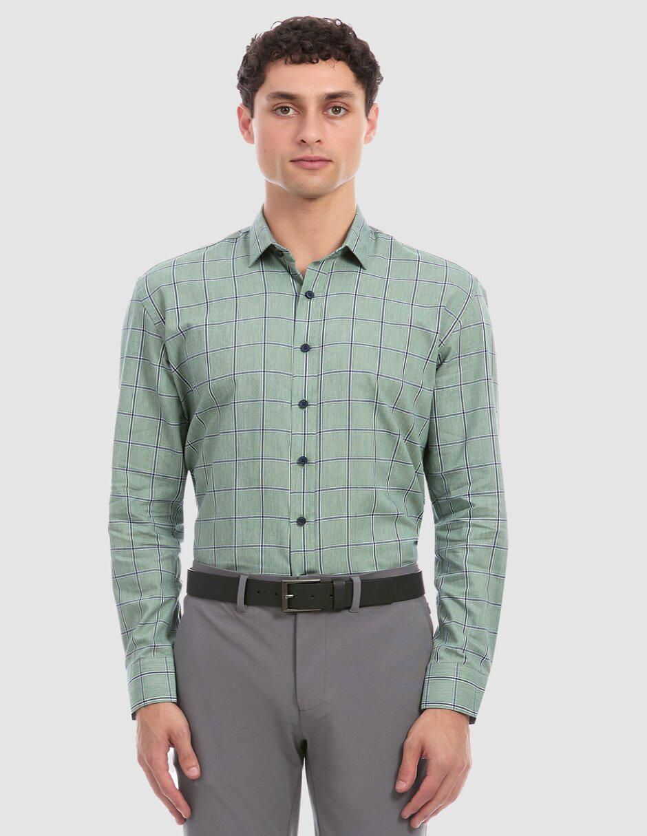 Camisa de vestir manga larga para hombre