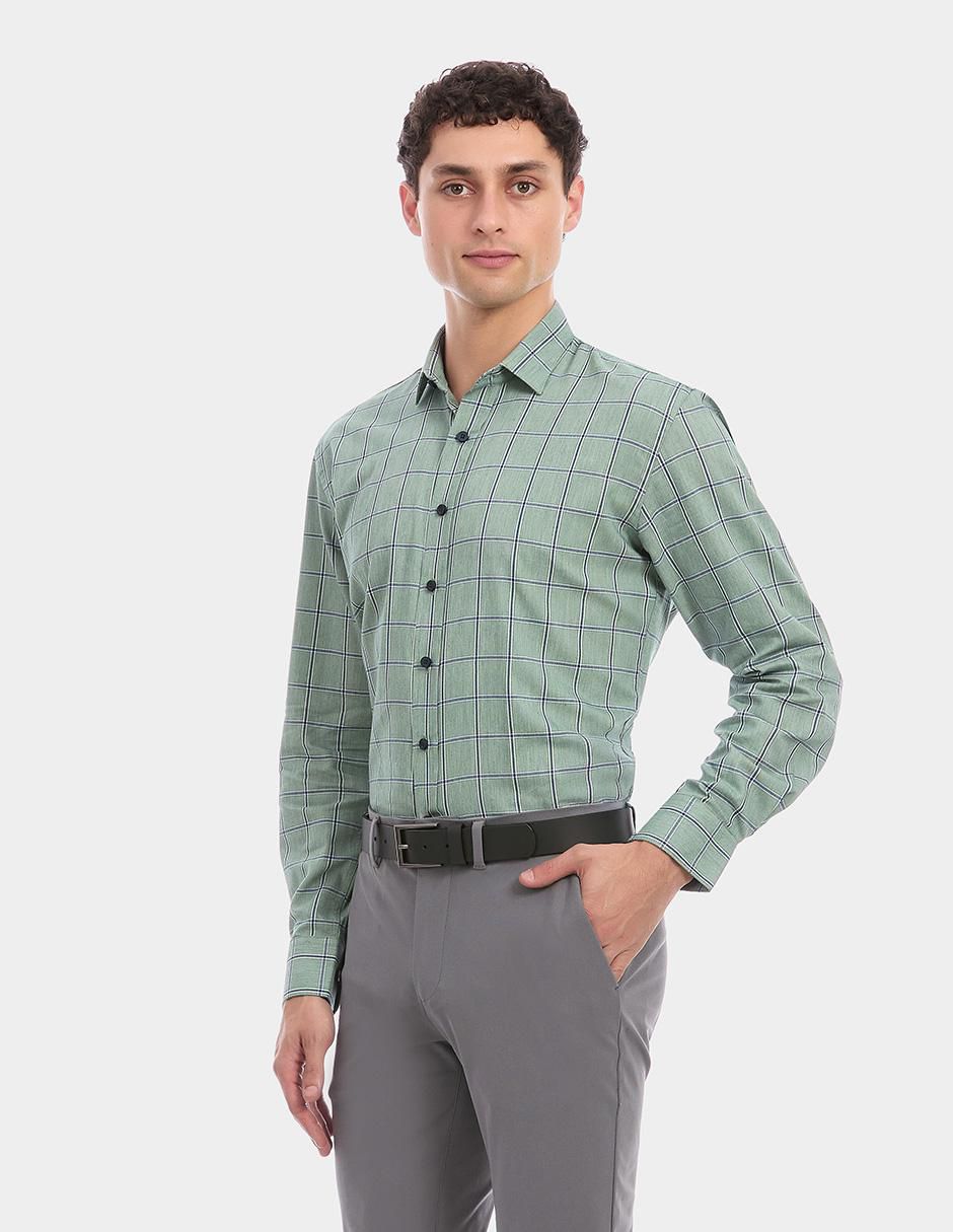 Camisa de vestir manga larga para hombre 5