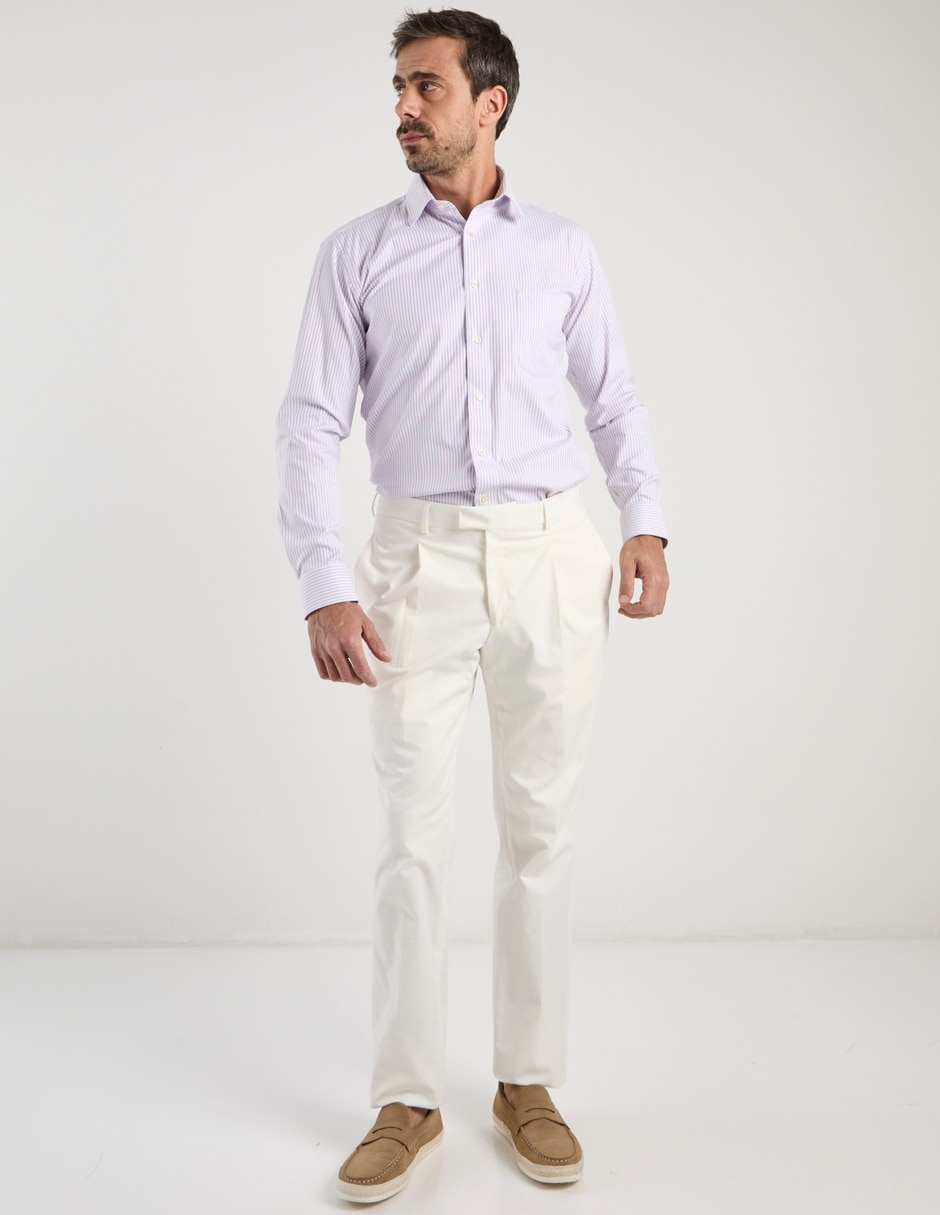 Pantalón de vestir chino slim de lana para hombre 3