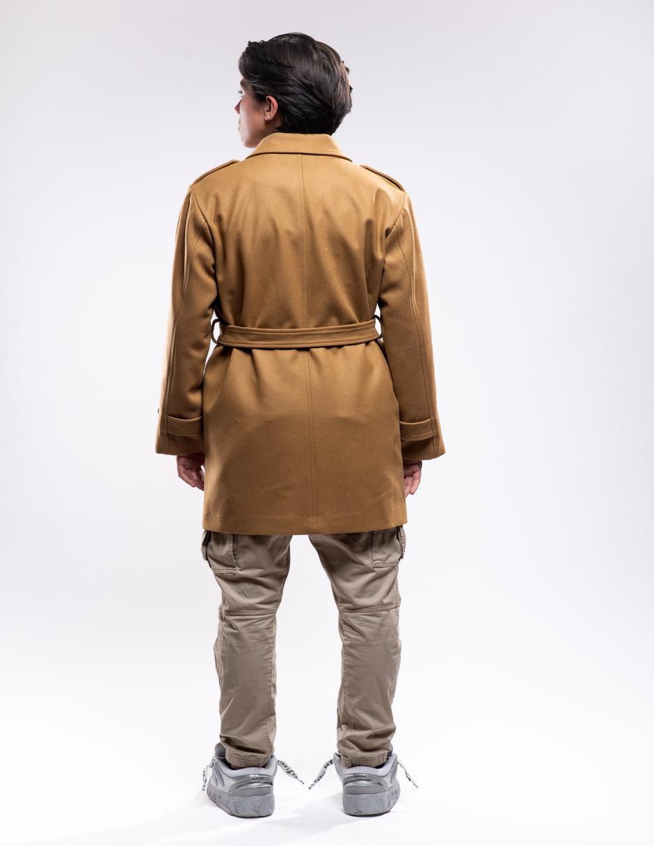 Abrigo de lana impermeable con bolsillos para hombre 3
