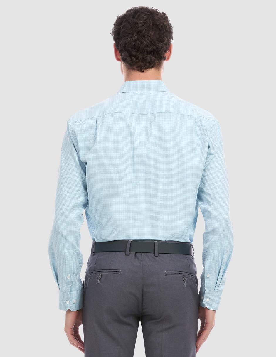 Camisa de vestir de algodón manga larga para hombre 2