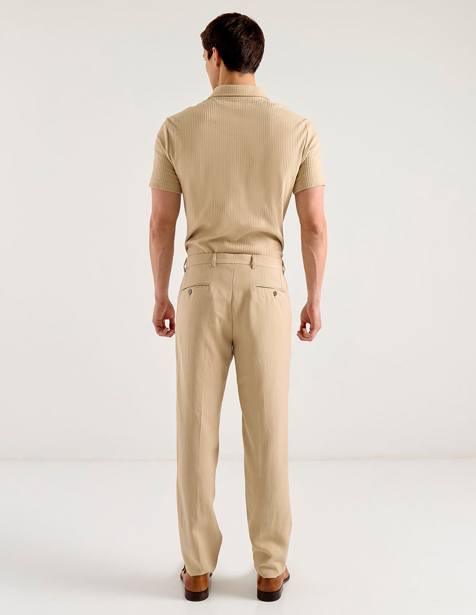 Pantalón formal de vestir slim para hombre 2