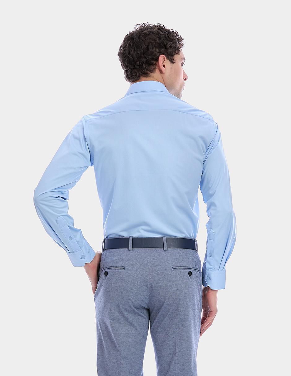 "camisa/sobrecamisa" formal vittorio forti "de" (si aplica) poliéster "manga" larga "para hombre"