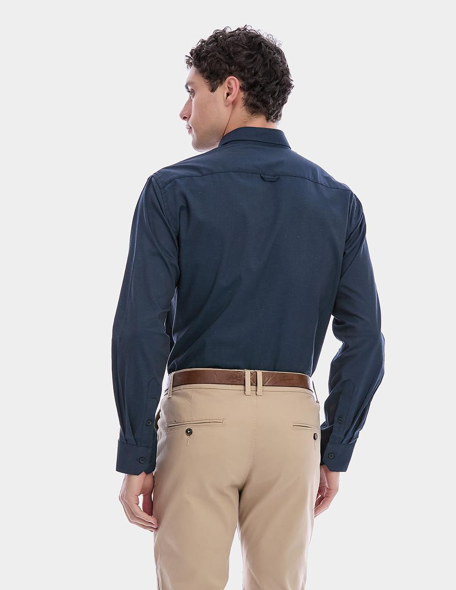 Camisa de vestir manga larga para hombre 4