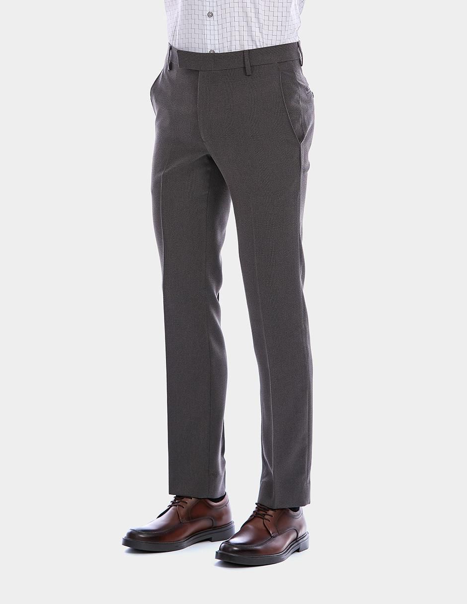 "pantalón" formal regular recto vittorio forti "de" poliéster "para hombre"